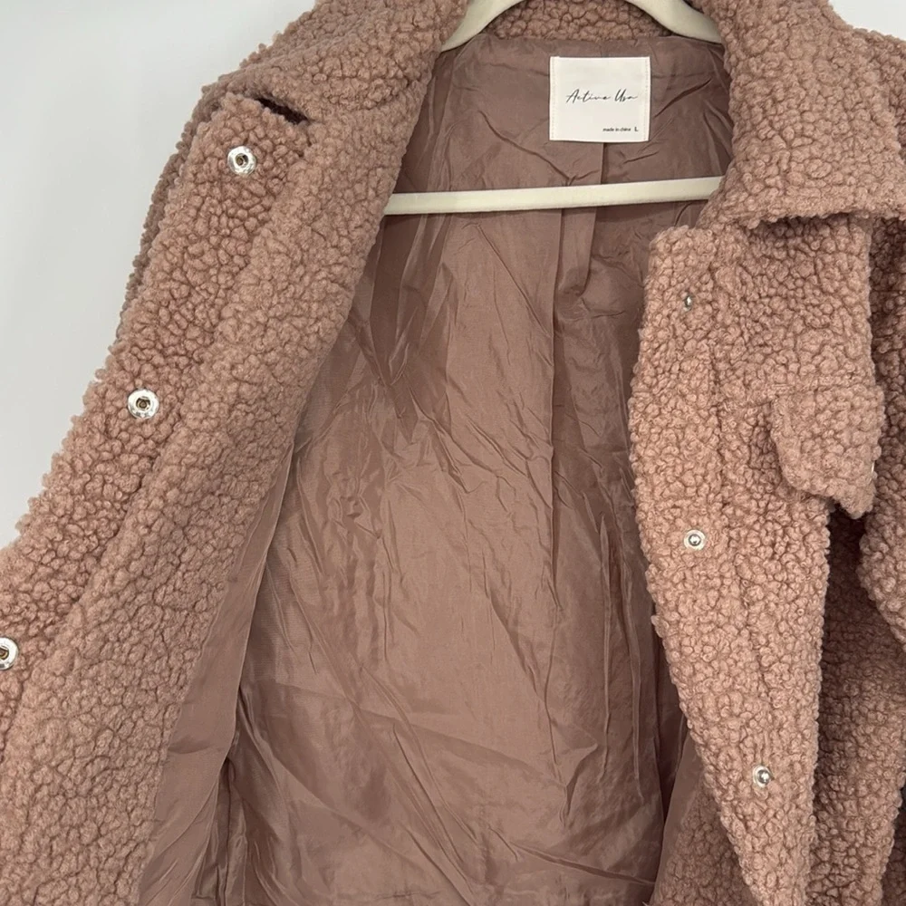 Active USA Faux Fur Sherpa Jacket Teddy Coat Women’s (Multiple Sizes) NWT